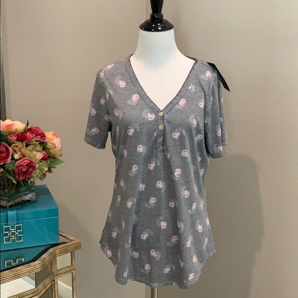 Chaser Tops - NWT Chaser Vintage Jersey Short Sleeve v-neck